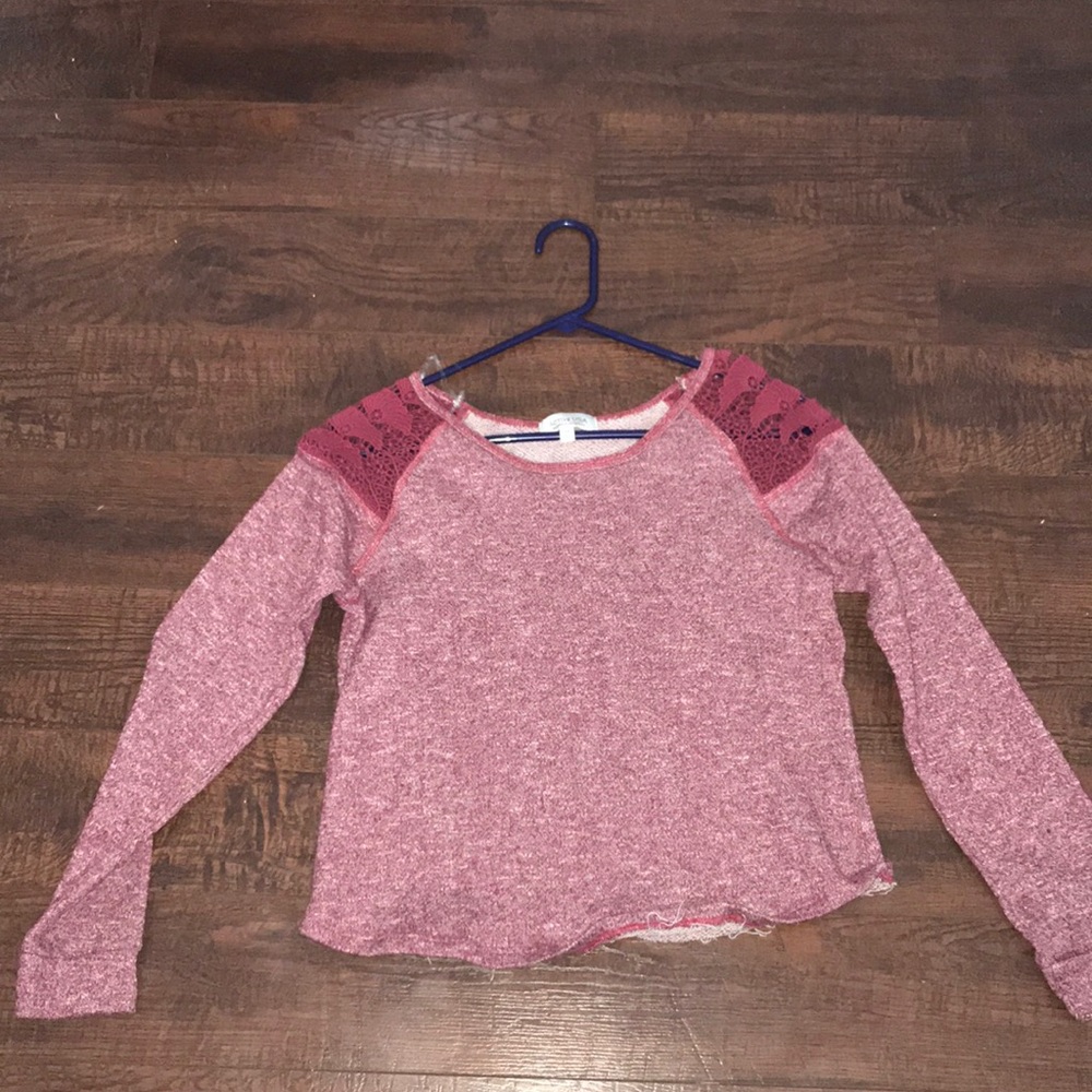 Maroon top
